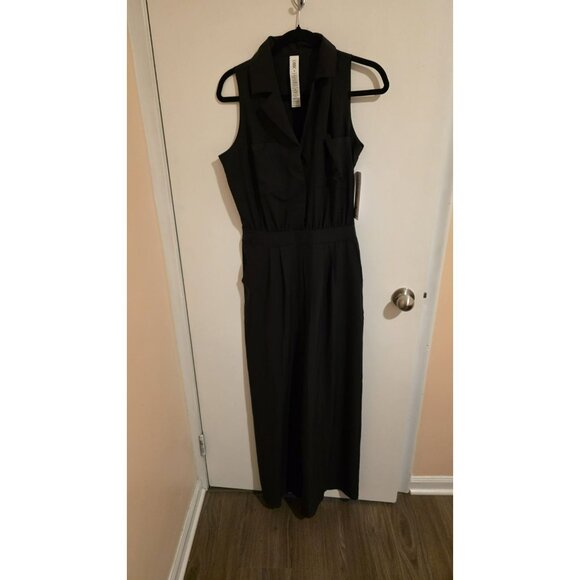 RHONE Pants - RHONE Mirage Black Sleeveless Jumpsuit NWT